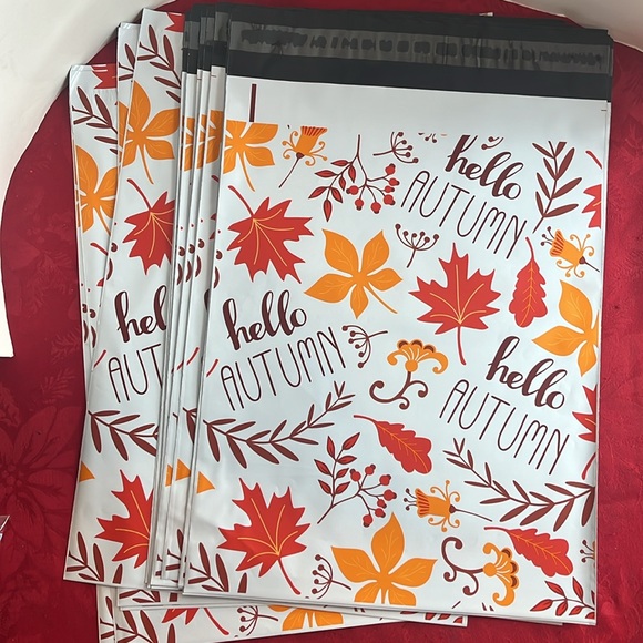 NWT Hello Autumn (10x13) Set of 20 Floral Fall Polymailers - Picture 3 of 7